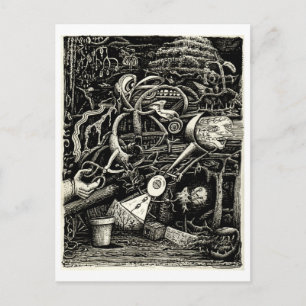 Carte Postale Le jardin de la folie par Brian Benson