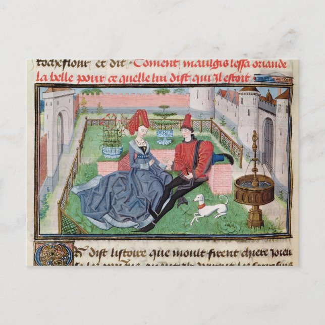 Carte Postale Le jardin de l'amour (Devant)