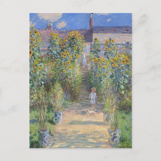 Carte Postale Le Jardin de l'artiste à Vétheuil, Monet (Devant)