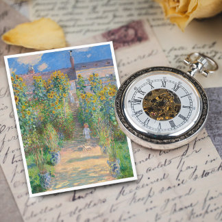 Carte Postale Le jardin de l'artiste à Vétheuil par Claude Monet