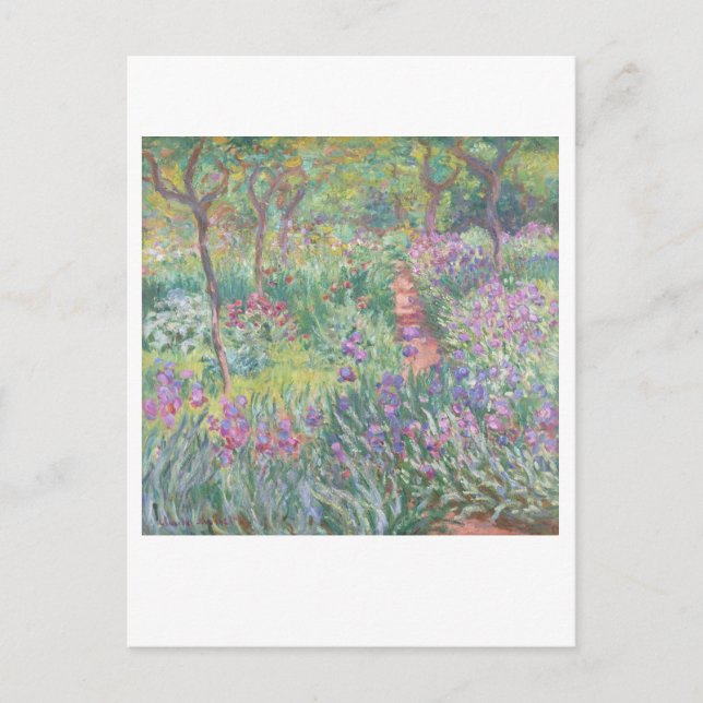 Carte Postale Le jardin de l'artiste par Claude Monet Painting (Devant)