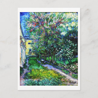 Carte Postale Le Jardin de l'asile à Saint-Rémy, Van Gogh