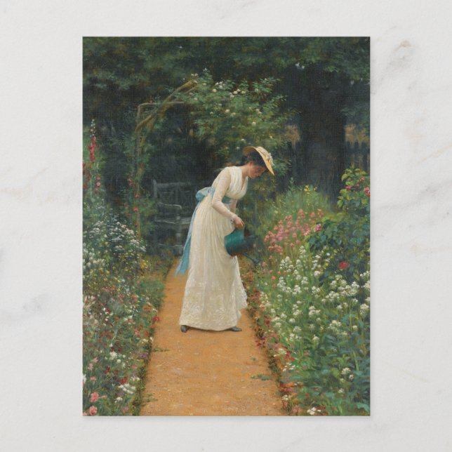 Carte Postale Le Jardin de Madame Leighton (Devant)
