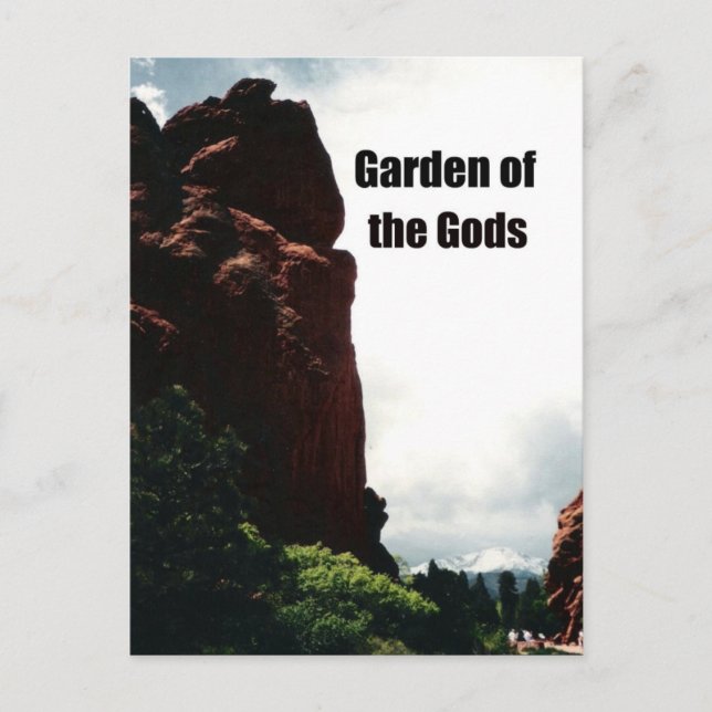 Carte Postale Le Jardin des Dieux (Devant)