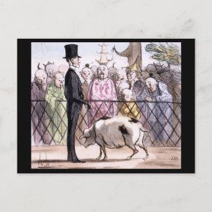 Carte Postale Le Jardin des Plantes a Pekin - Honore Daumier