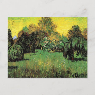 Carte Postale Le jardin des poètes par Vincent van Gogh.