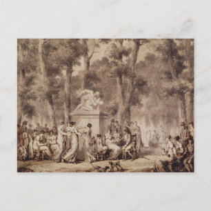 Carte Postale Le jardin des Tuileries en 1808