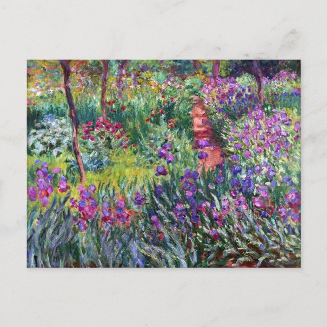Carte Postale Le jardin d'Iris à Giverny, Claude Monet (Devant)