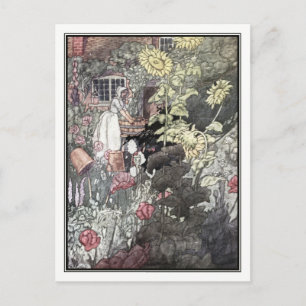Carte Postale Le jardin du pauvre par Charles Robinson