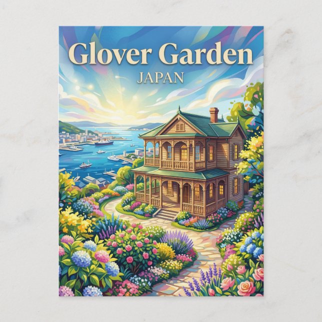 Carte Postale Le jardin Glover Japon (Devant)