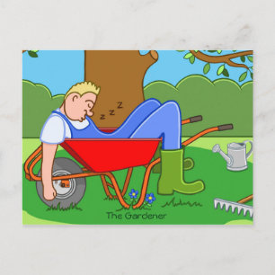 Carte Postale Le jardinier