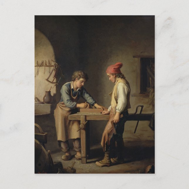 Carte Postale Le jeune apprenti, avant 1903 (Devant)