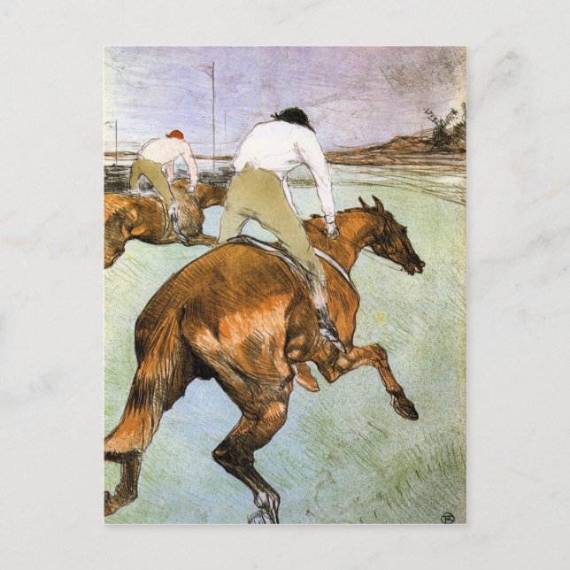 Carte Postale Le Jockey 2 de Toulouse-Lautrec (Devant)