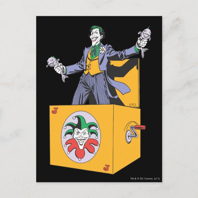 Carte Postale Le Joker hors de la boîte (Devant)