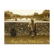Le joueur d'accordéon - Pont des Arts, Paris