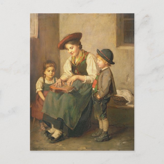 Carte Postale Le joueur de cithare (Devant)