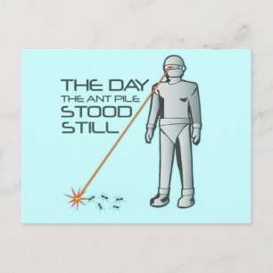Carte Postale Le jour où le Pile de la fourmi est resté