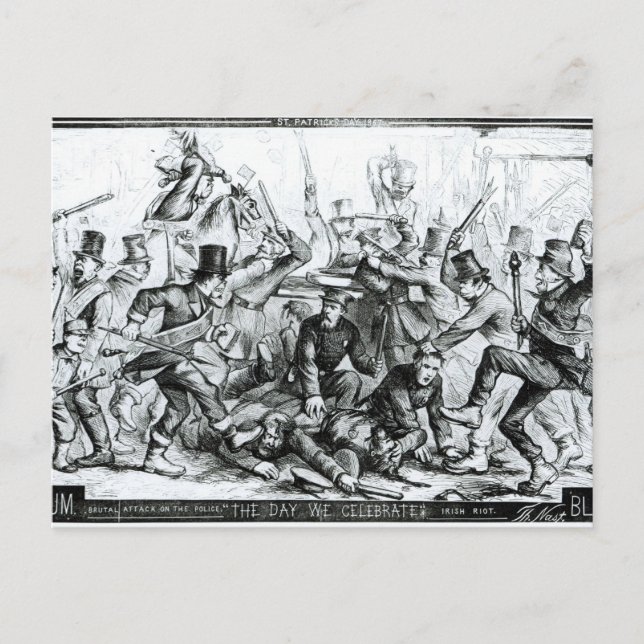 Carte Postale Le jour que nous célébrons, de 'Harpers Weekly'186 (Devant)