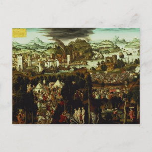 Carte Postale Le jugement de Paris et la guerre de Troie, 1540