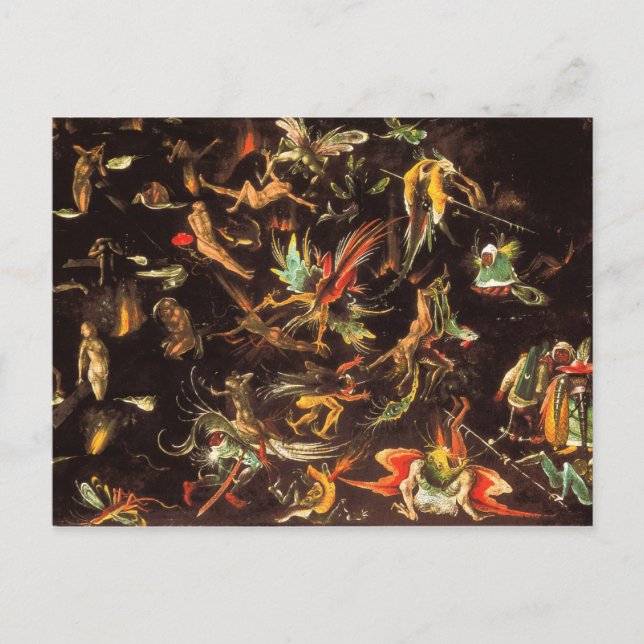 Carte Postale Le jugement Dernier de Hieronymus Bosch (Devant)