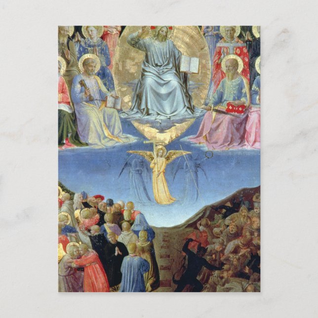 Carte Postale Le jugement Dernier, panneau central d'un Triptyqu (Devant)