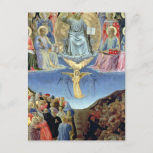 Carte Postale Le jugement Dernier, panneau central d'un Triptyqu