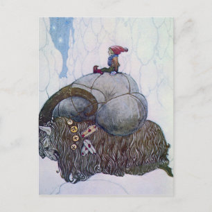 Carte Postale « Le Julbock » Chèvre de Noël par John Bauer