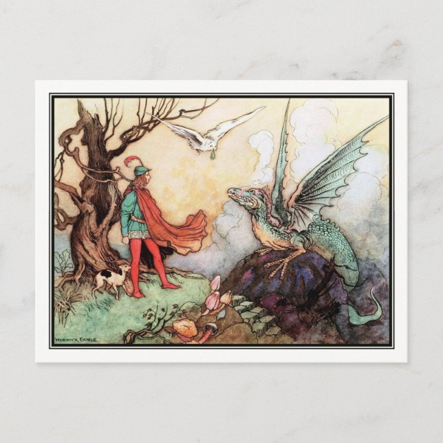 Carte Postale Le Juste Un de Warwick Goble (Devant)