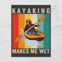 Le kayak me rend humide drôle canoë vintage rétro