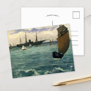 Carte Postale Le Kearsarge à Boulogne Édouard Manet
