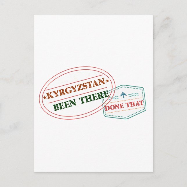 Carte Postale Le Kirghizistan L'A Fait (Devant)