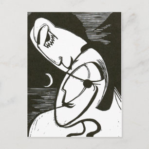 Carte Postale Le Kiss By Moonlight et Ocean