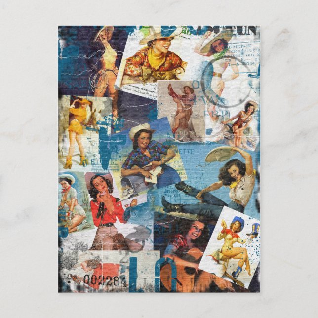 Carte Postale Le Kitsch Bitsch : Épingle de fille détruite no 2 (Devant)