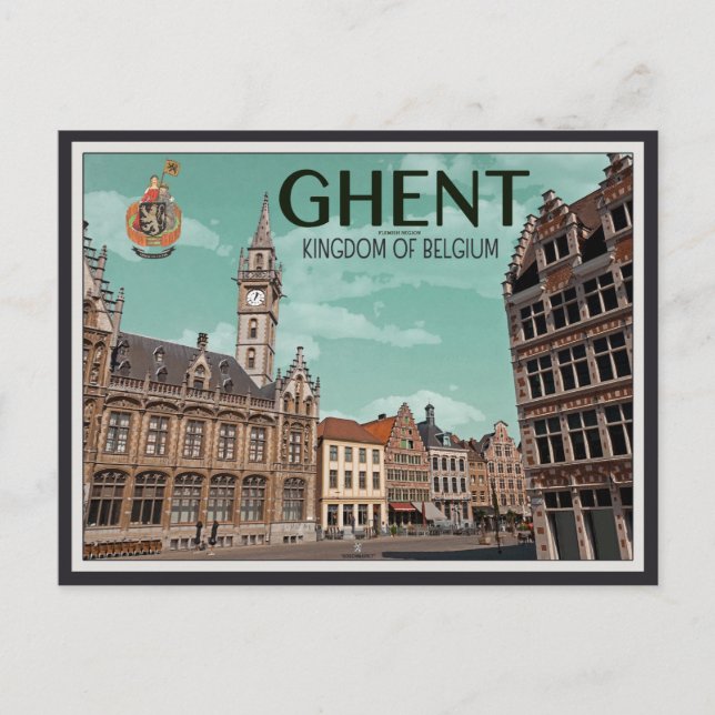 Carte Postale Le Korenmarkt - Gand (Devant)