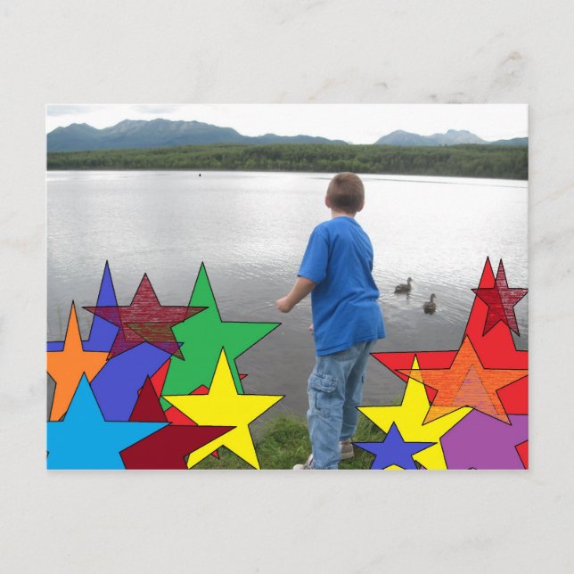 CARTE POSTALE LE LAC (Devant)