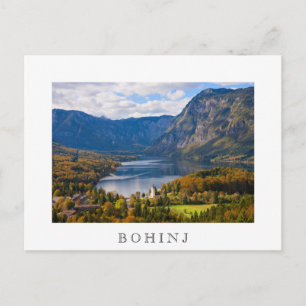 Carte Postale Le lac Bohinj en Slovénie en automne