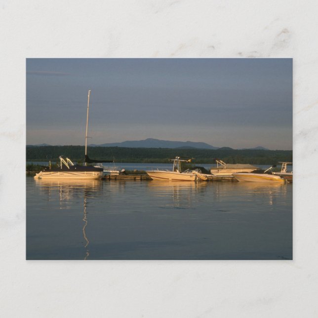 Carte Postale Le lac Champlain et le mont Mansfield Vermont (Devant)