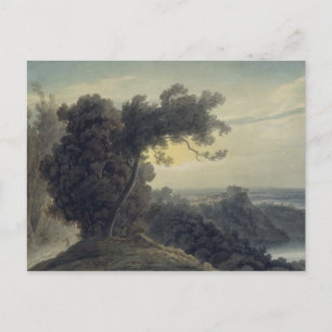 Carte Postale Le lac d'Albano et le château de Gandolfo, c.1783-