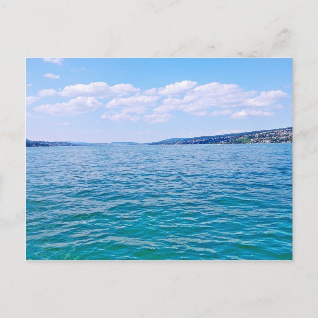 Carte Postale Le lac de Zurich (Devant)
