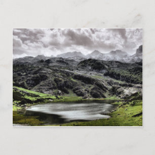 Carte Postale Le lac Ercina dans les Asturies, Espagne