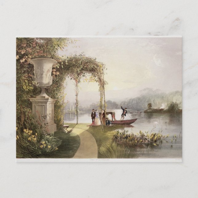 Carte Postale Le lac, Jardins de Trentham Hall, de 'The Gardens (Devant)