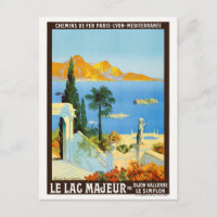 Le Lac Majeur France Vintage Poster 1913