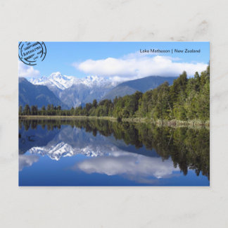 Carte Postale Le lac Matheson (Neuseeland) Postkarte