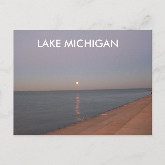 CARTE POSTALE LE LAC MICHIGAN (Devant)