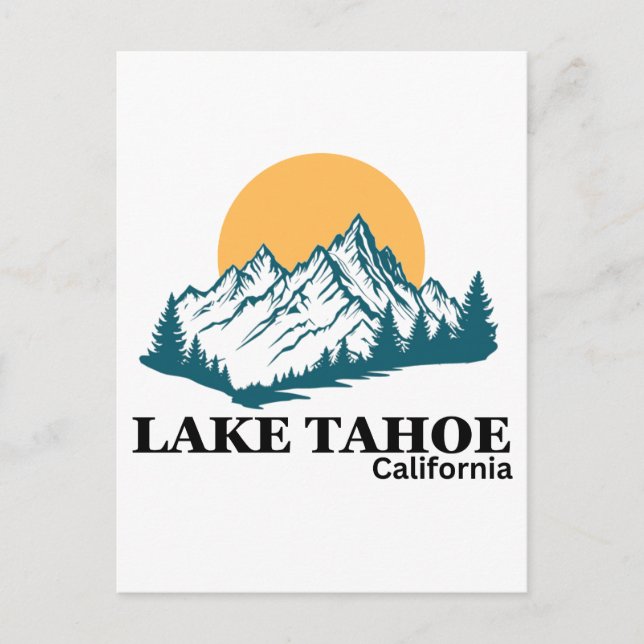 CARTE POSTALE LE LAC TAHOE (Devant)