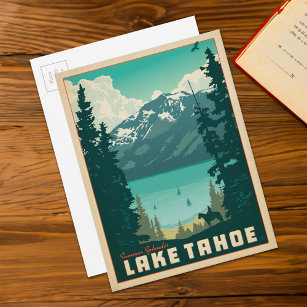 Carte Postale Le lac Tahoe   Californie et Nevada