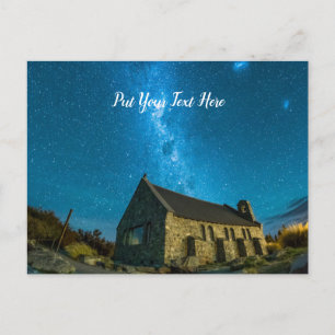Carte Postale Le lac Tekapo   Galaxie de la Voie Lactée   Nouvel