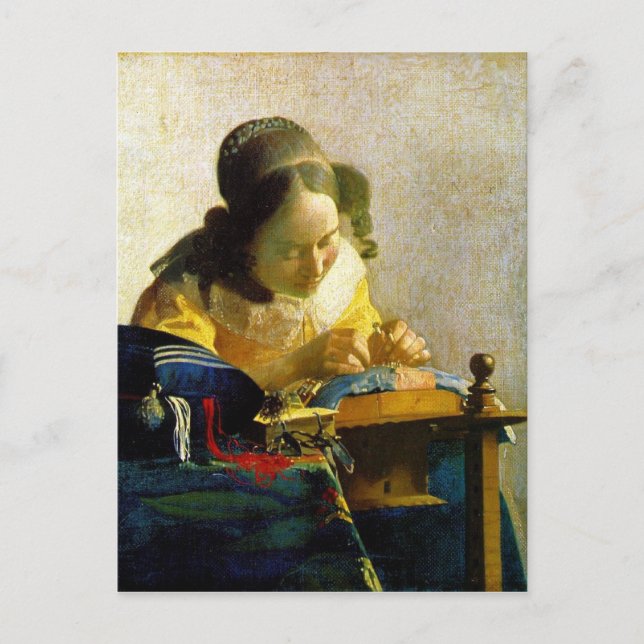 Carte Postale Le Lacemaker, Jan Johannes Vermeer (Devant)