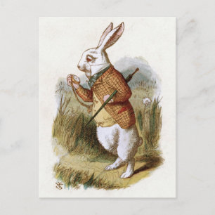 Carte Postale Le lapin blanc - Alice au pays des merveilles