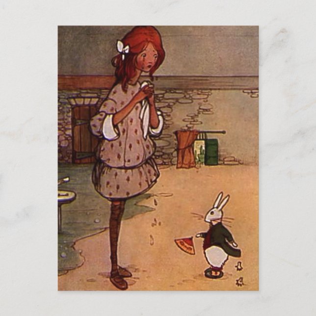 Carte Postale Le lapin en colère (Devant)